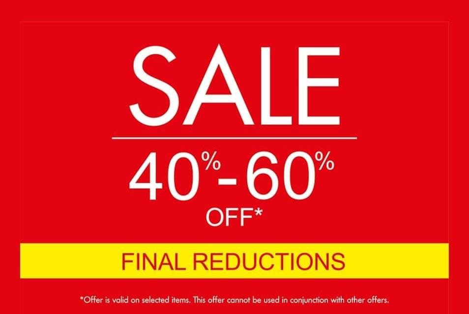 FINAL REDUCTIONS! Enjoy 40% to 60% off at KIABI