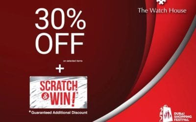 30% OFF + Scratch & Win with guaranteed additional discount @The Watch House.
