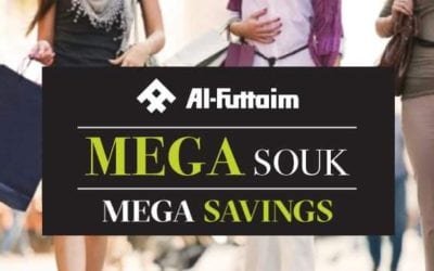 Al-Futtaim MEGA SOUK SALE with 25%-75% discounts across leading fashion, sports and accessories.