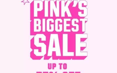 Up to 75% off at Victoria’s Secret PINK