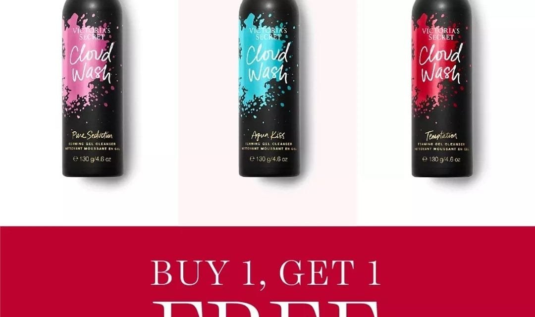 Take two! Body washes are buy 1, get 1 FREE! At Victoria’s Secret