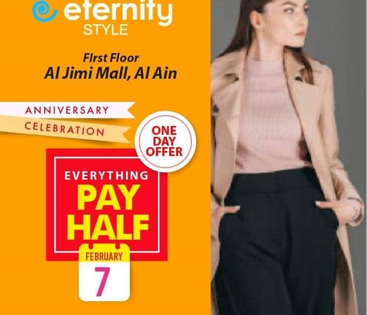 Pay Half Offer!! Eternity Style