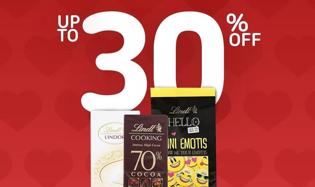 Up to 30% OFF on chocolates, share the love of February. at  Carrefour