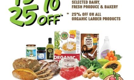 Up to 25% off on Organic products ⁣⁣at Organic Foods and Cafe!⁣