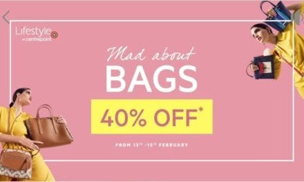 The maddest sale on BAGS<br>Enjoy 40% OFF across Lifestyle & Lifestyle at Centrepoint