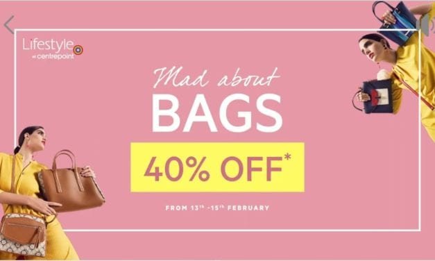 The maddest sale on BAGS<br>Enjoy 40% OFF across Lifestyle & Lifestyle at Centrepoint