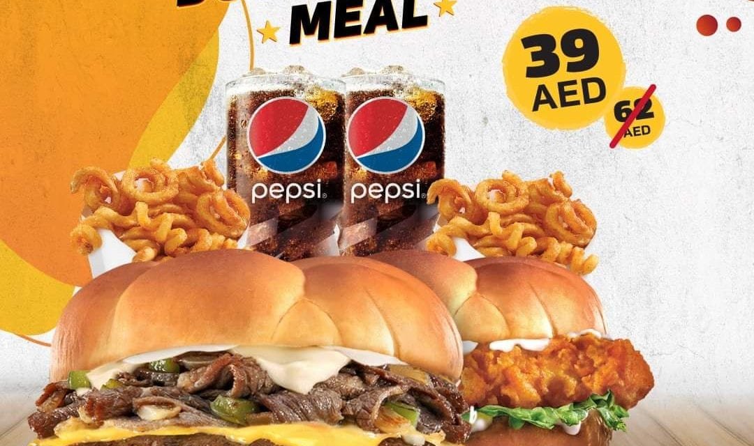 Double Treat Meal only 39 AED. FREE delivery!