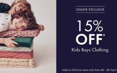 15% OFF Boys’ clothing ? ?Shop at Kiabi online