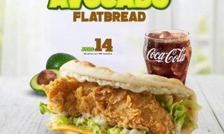 Avocado Flatbread meal for 14 AED. ?? TexasChickenUAE