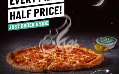 Get any pizzas for HALF THE PRICE! Papa John’s Pizza