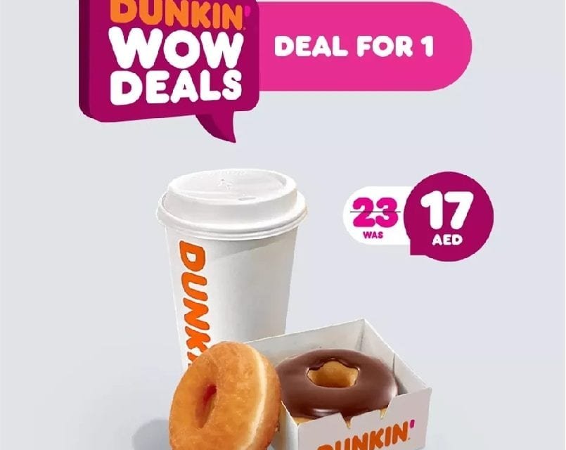 Up to 40% off With Dunkin’ WOW Deals