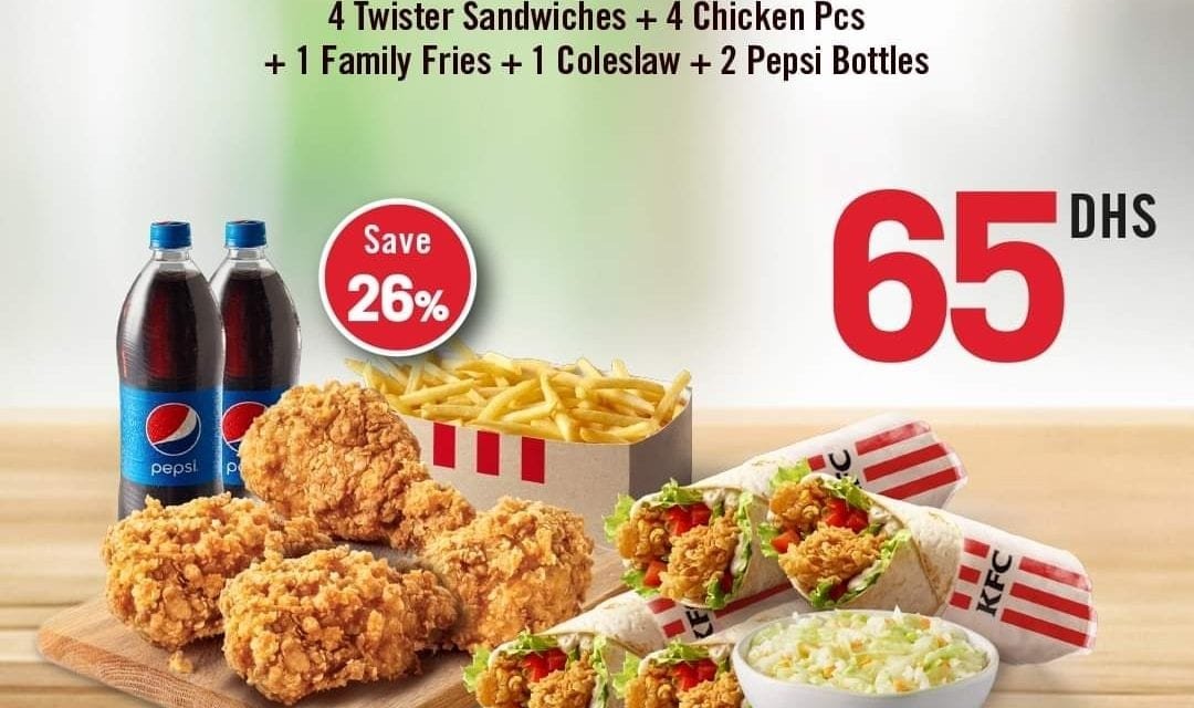 Super Twister Deal for only AED 65! Exclusively at KFC