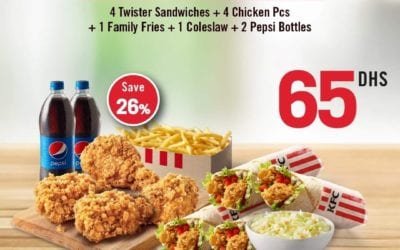 Super Twister Deal for only AED 65! Exclusively at KFC
