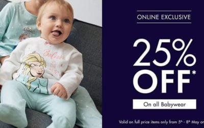 25% off on all Babywear ? Kiabi ?