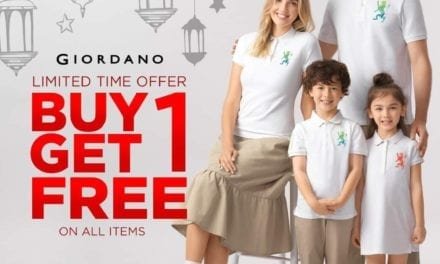 Buy 1 Get 1 FREE on all items at Giordano