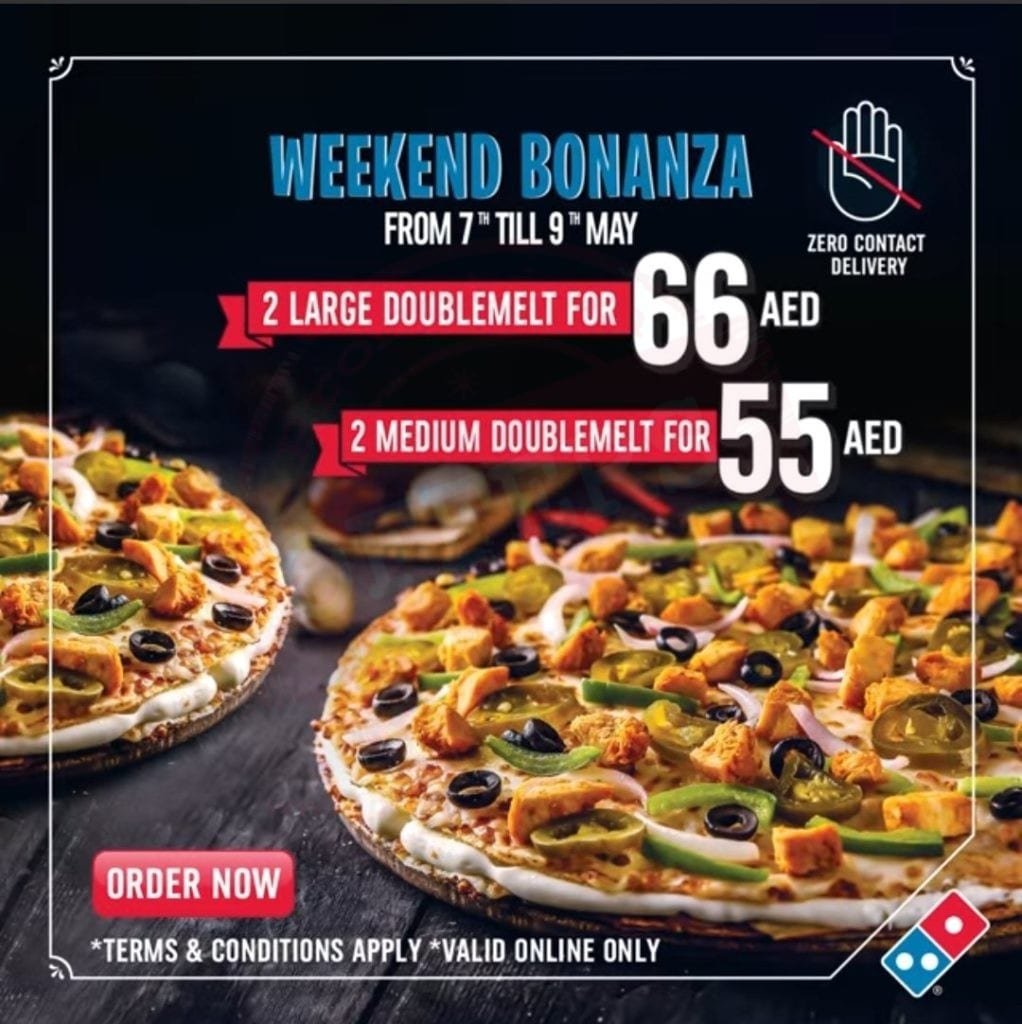 Domino’s weekend bonanza offer.