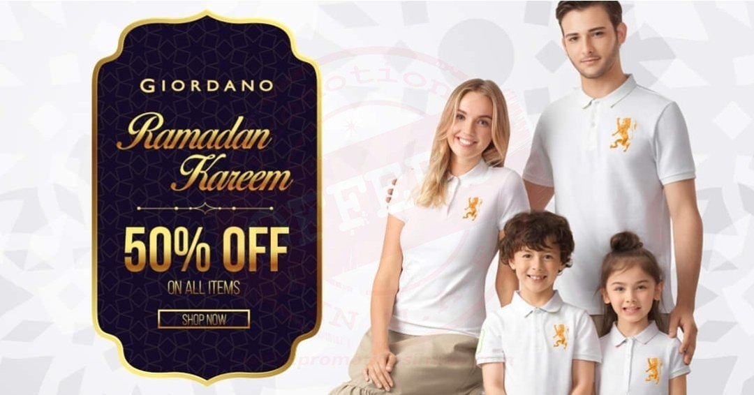 Ramadan Offer – 50% off. GIORDANO