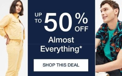 Up to 50% OFF Almost Everything! GAP