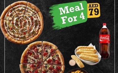 Meal for 4 ??  for AED 79 !! @ Broccoli Pizza and Pasta