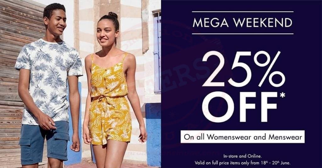 fb img 1592485302583787882796384311118 KIABI’s Mega Weekend offer.<br>25% OFF all womenswear & menwswear