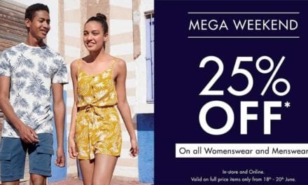 KIABI’s Mega Weekend offer.<br>25% OFF all womenswear & menwswear