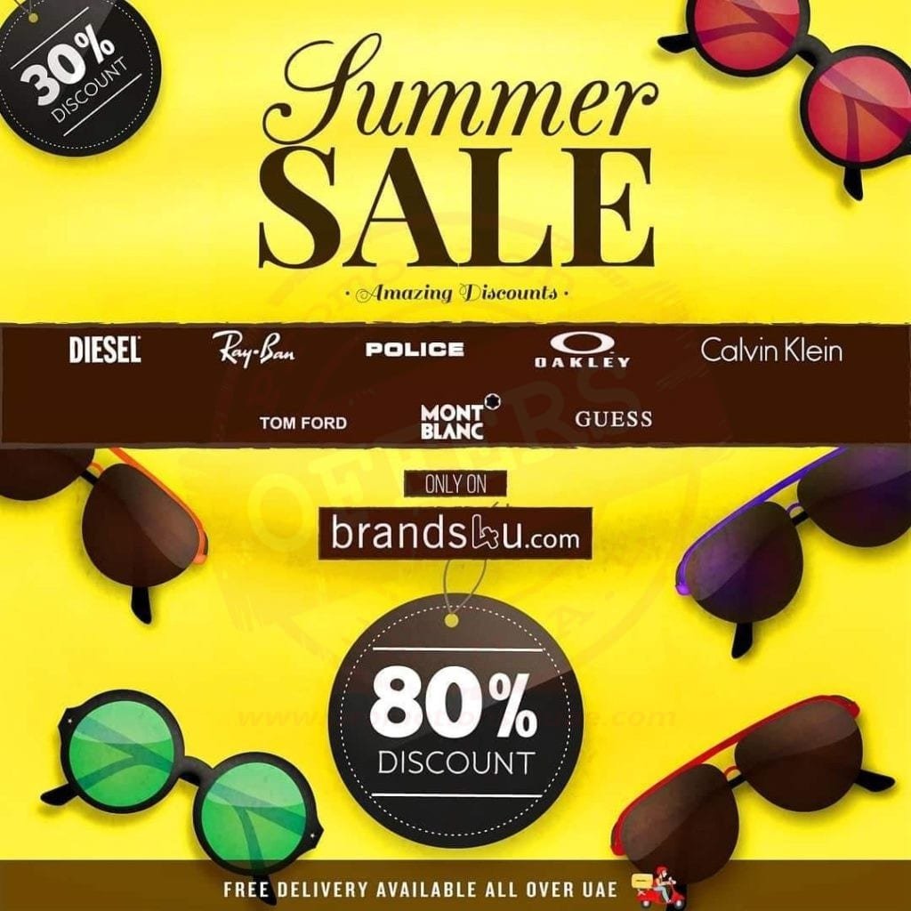 Upto 80% off on Sunglasses at Brands4u.com