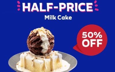 Enjoy Baskin Robbins Half-Price offer from 15 July till 22 July.
