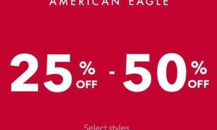 American Eagle! 25%-50% off.<br>In stores & online