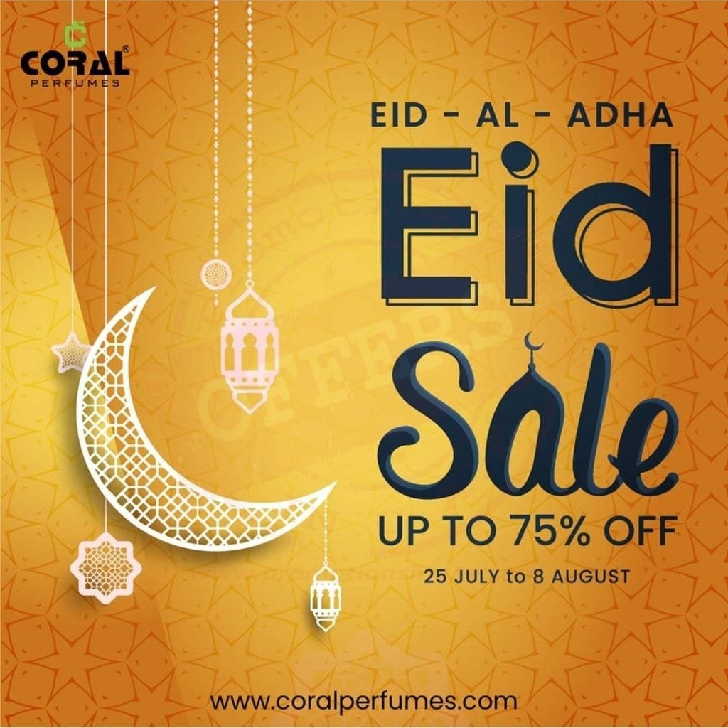Upto 75% OFF this EID Sale at Coral Perfumes
