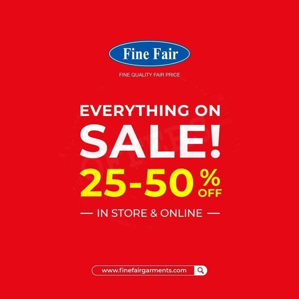 25-50% off EVERYTHING! Fine Fair Garments 