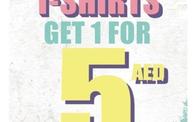 Buy 2 T-shirts and Get 1 for only 5 AED at Jennyfer Weekend Promo!