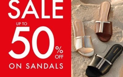 Get up to 50% OFF on all sandals at Shoexpress this weekend
