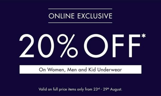 Underwear at 20% discount. Kiabi Dubai