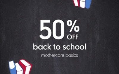 Enjoy 50% off on back to school essentials – Mothercare MENA