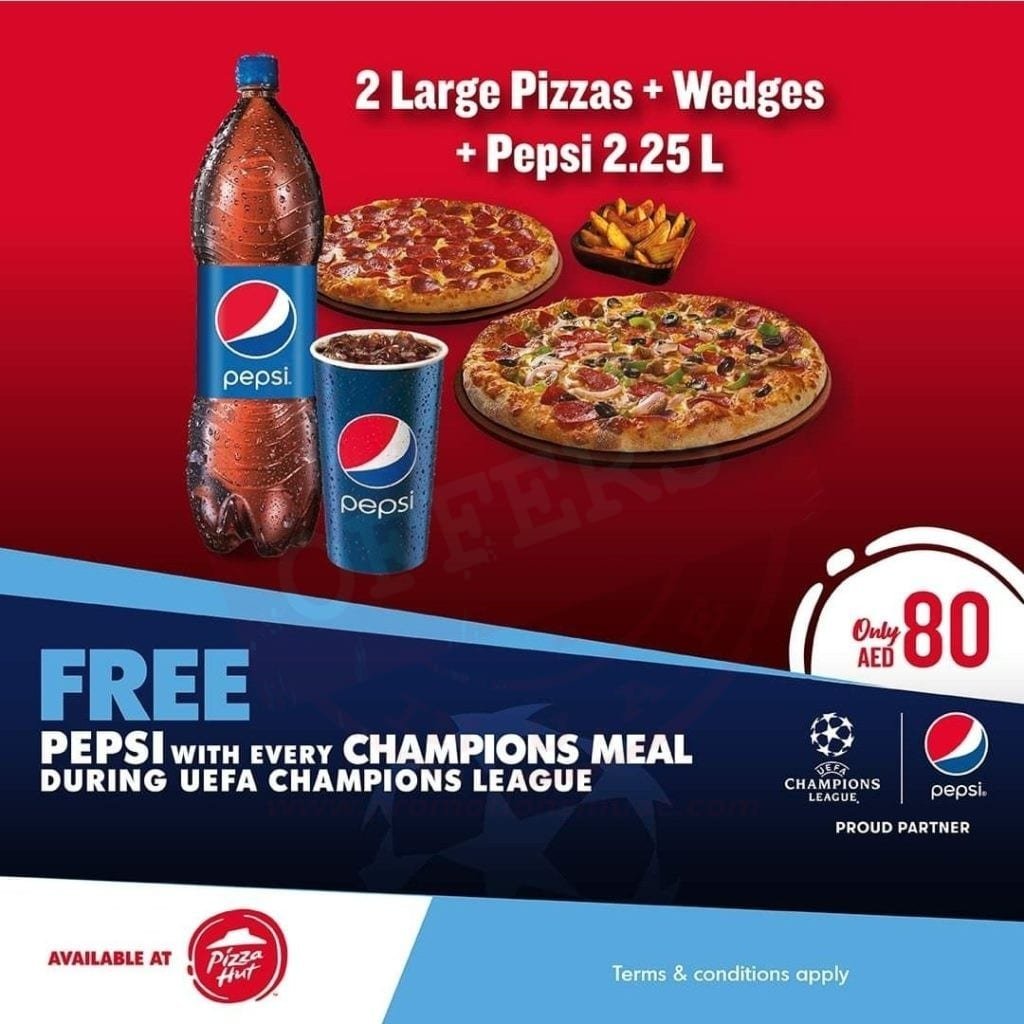 The New Champions Meal only at Pizza Hut.