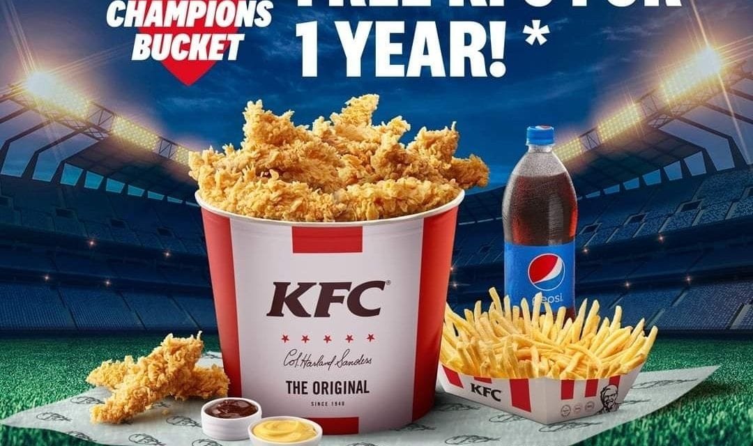 Get a chance to win 1 year FREE KFC