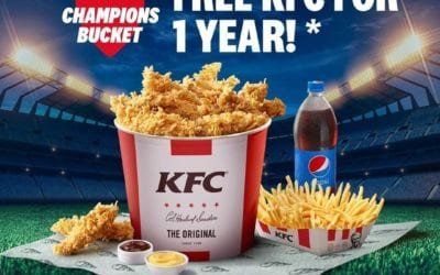 Get a chance to win 1 year FREE KFC
