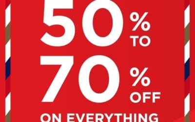 50% – 70% Off on EVERYTHING at AEROPOSTALE
