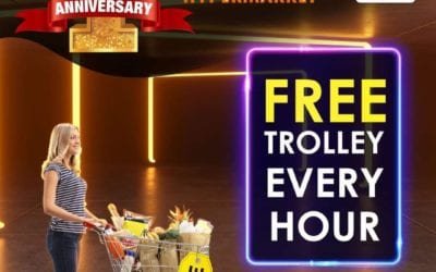 ANNIVERSARY SURPRISE!! Fill Your Trolley & Stand a Chance to get your trolley for FREE.
