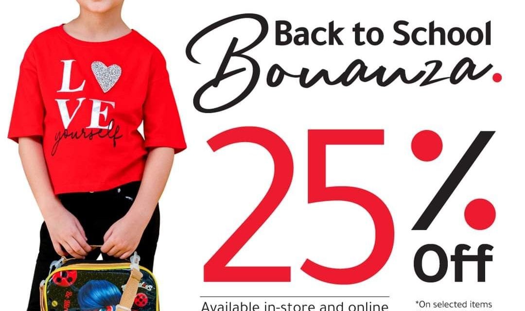 Enjoy 25% OFF on back to school offer. REDTAG