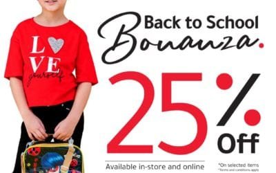 Enjoy 25% OFF on back to school offer. REDTAG