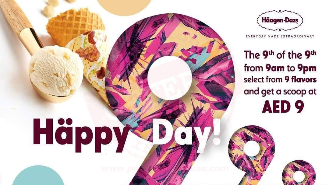 Get a scoop for AED 9 at the Häagen-Dazs Cafés