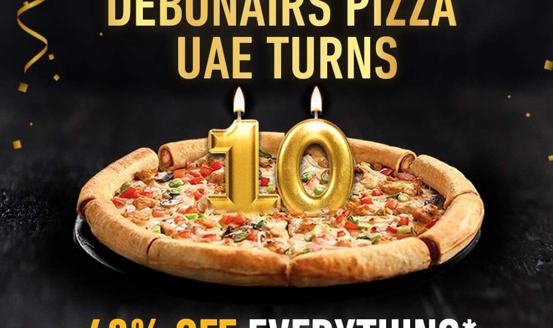 Get 40% off on all orders at Debonair’s birthday party!