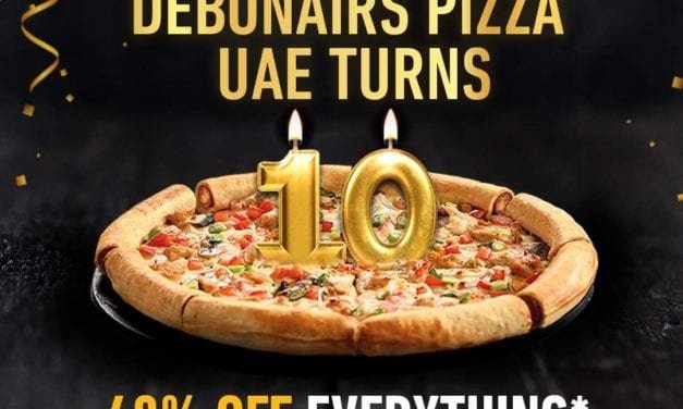 Get 40% off on all orders at Debonair’s birthday party!