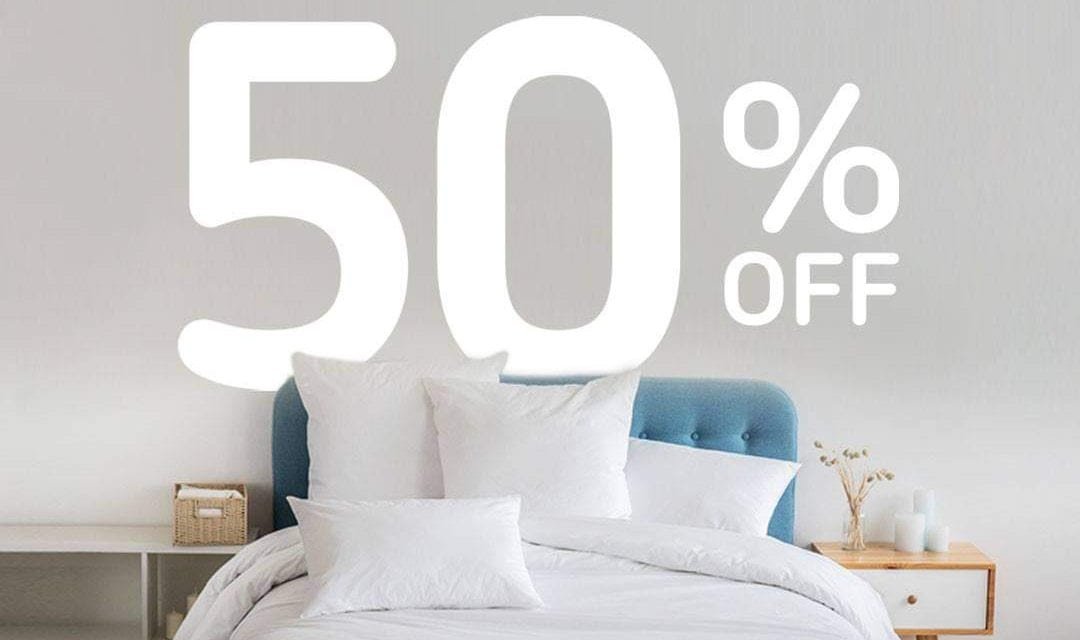 50% off on spring mattresses, bed bases and headboards at Carrefour