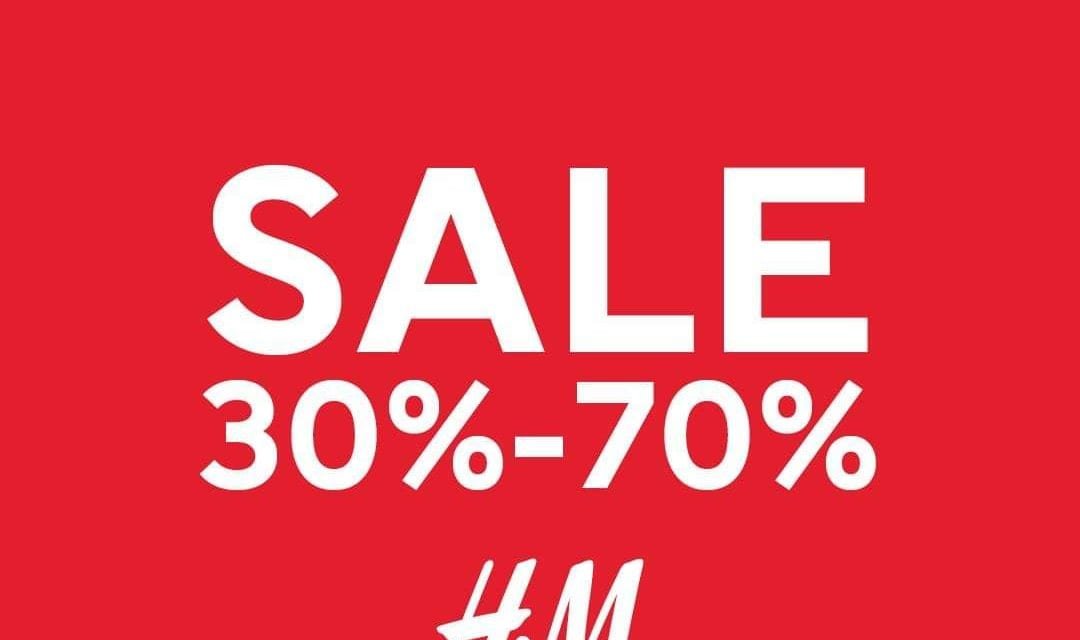 Sale is NOW on at H&M! Enjoy 30% to 70% off