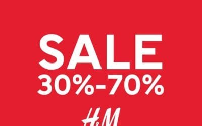 Sale is NOW on at H&M! Enjoy 30% to 70% off