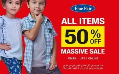 Massive Sale is here! 50% off on ALL ITEMS. Fine Fair