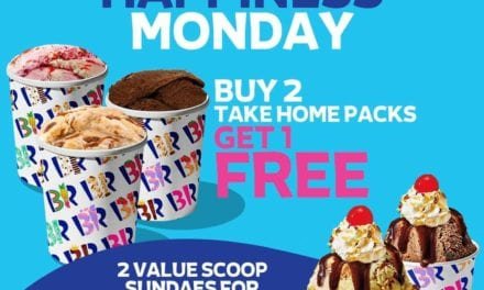 Enjoy a FREE Take Home Pack for only 20 AED. Baskin Robbins