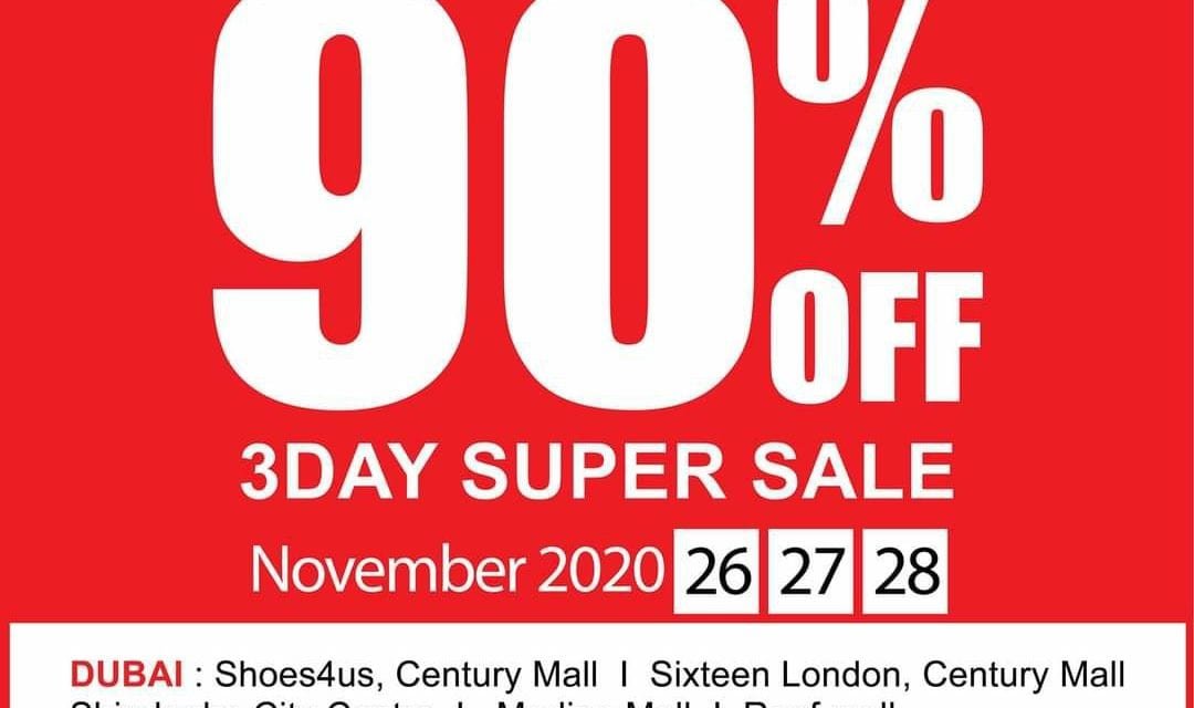 MIGHTY SUPER SALE ALERT!  Discounts up to 90% on footwear collections AT Shoes4Us